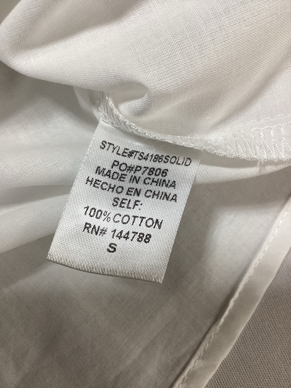 Women’s White Ruffle-Trim Button Front Blouse - Picture 6 of 11